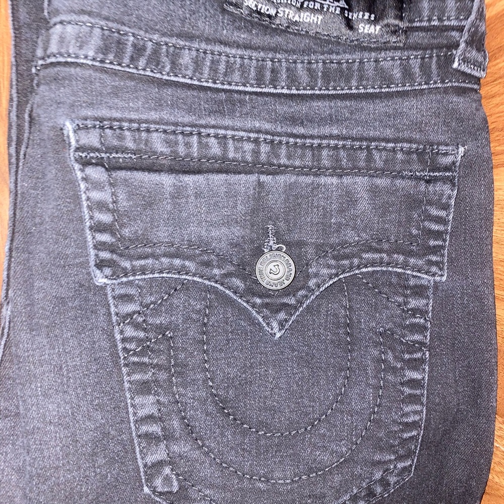 Dark grey true religion jeans